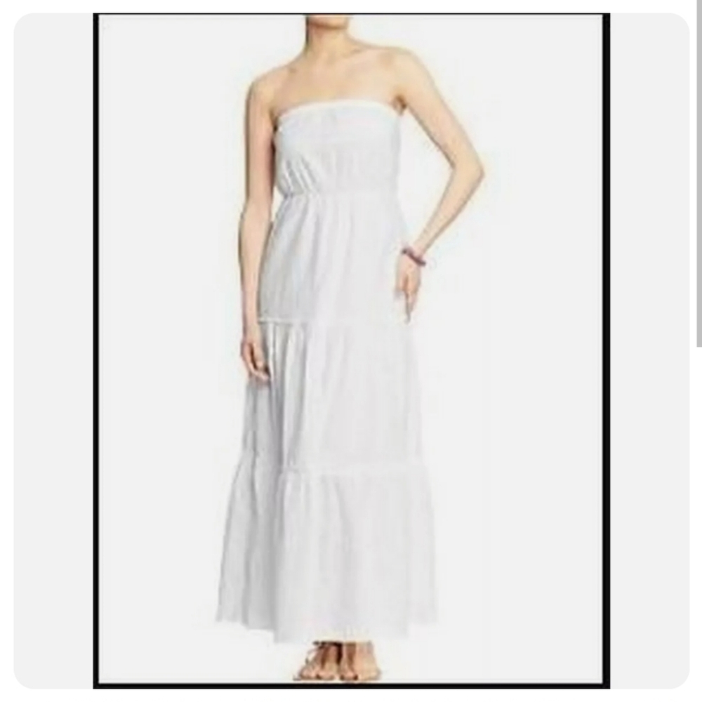 Old Navy Strapless Eyelet Maxi Dress